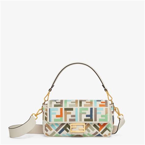 fendi baguette multicolor|fendi denim baguette.